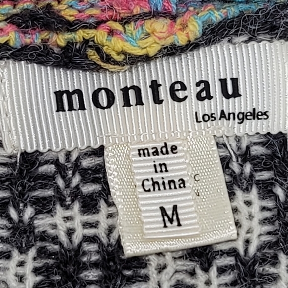 Monteau Multicolor Patterned Cardigan - Picture 7 of 11